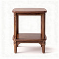 Table d'appoint en bois de noyer naturel dimensions 40 x 40 x 50cm