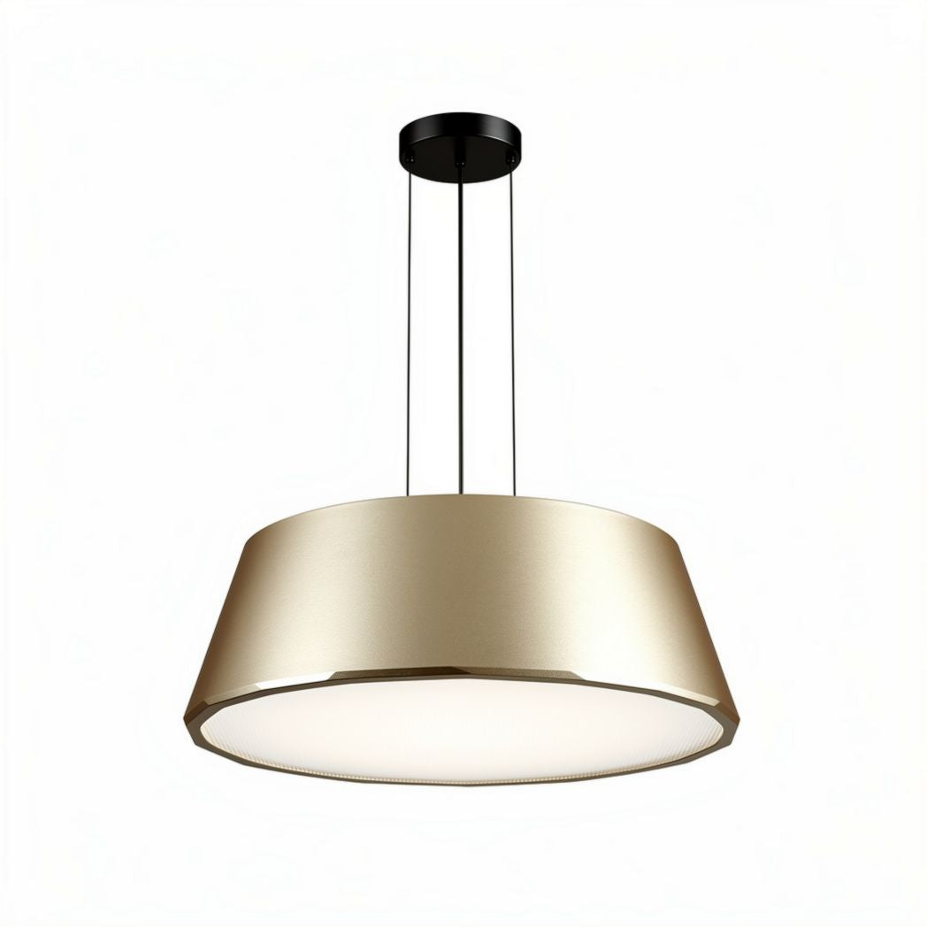 Suspension en métal doré diamètre 40 cm hauteur 15 cm pour éclairage intérieur